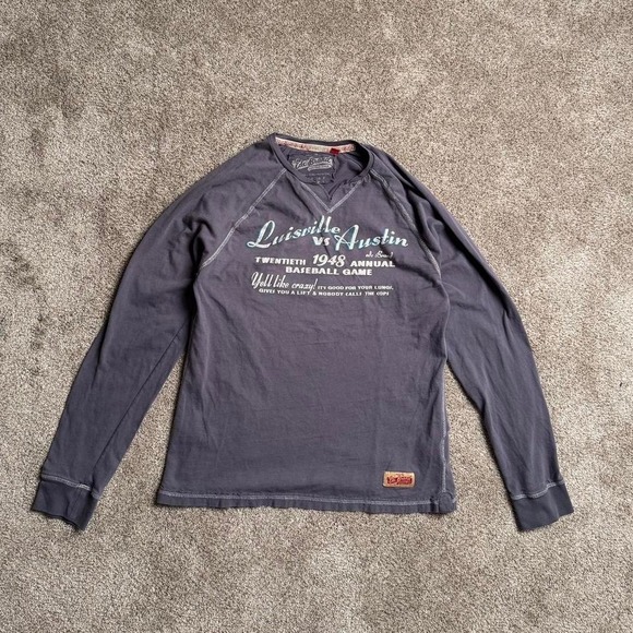 EDC Other - EDC BRAND "LUISVILLE VS AUSTIN" COVER-STITCH LONG SLEEVE
